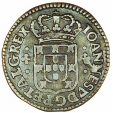 D. João V 3 Vinténs (60 Réis) n/d, coroa de 5 arcos, prata